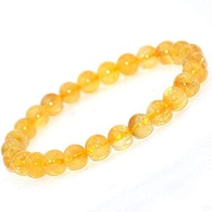 yellow citrine bracelet